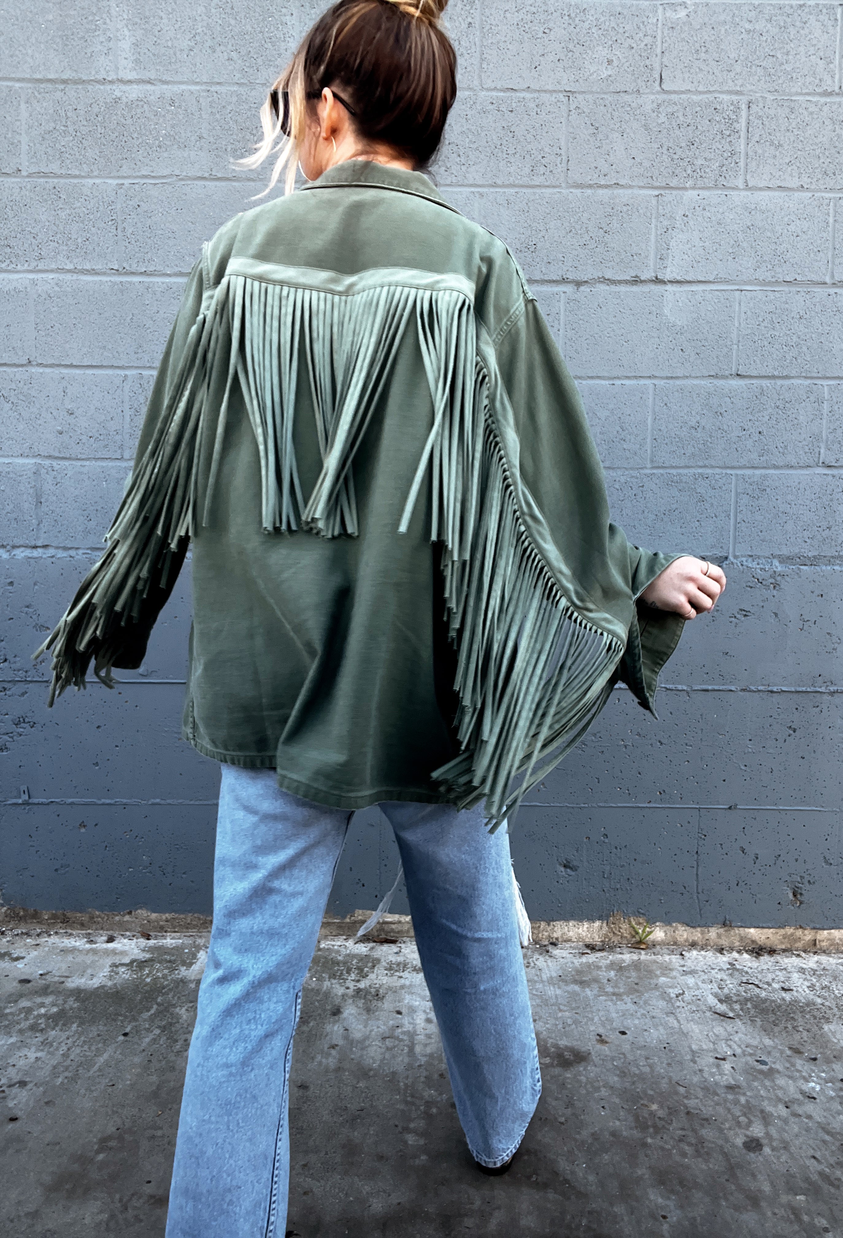 The Vintage Fringe Army Jacket