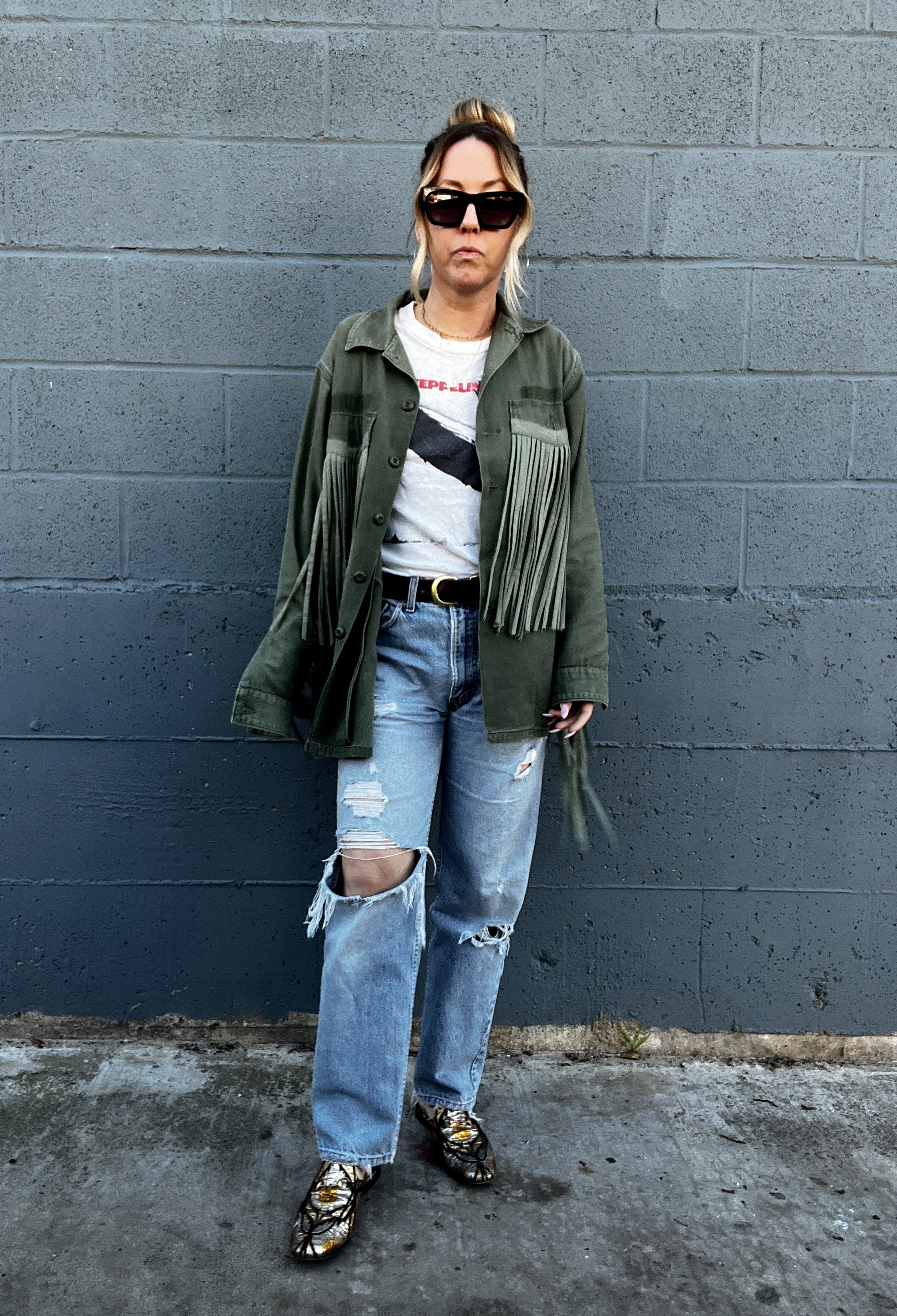 The Vintage Fringe Army Jacket