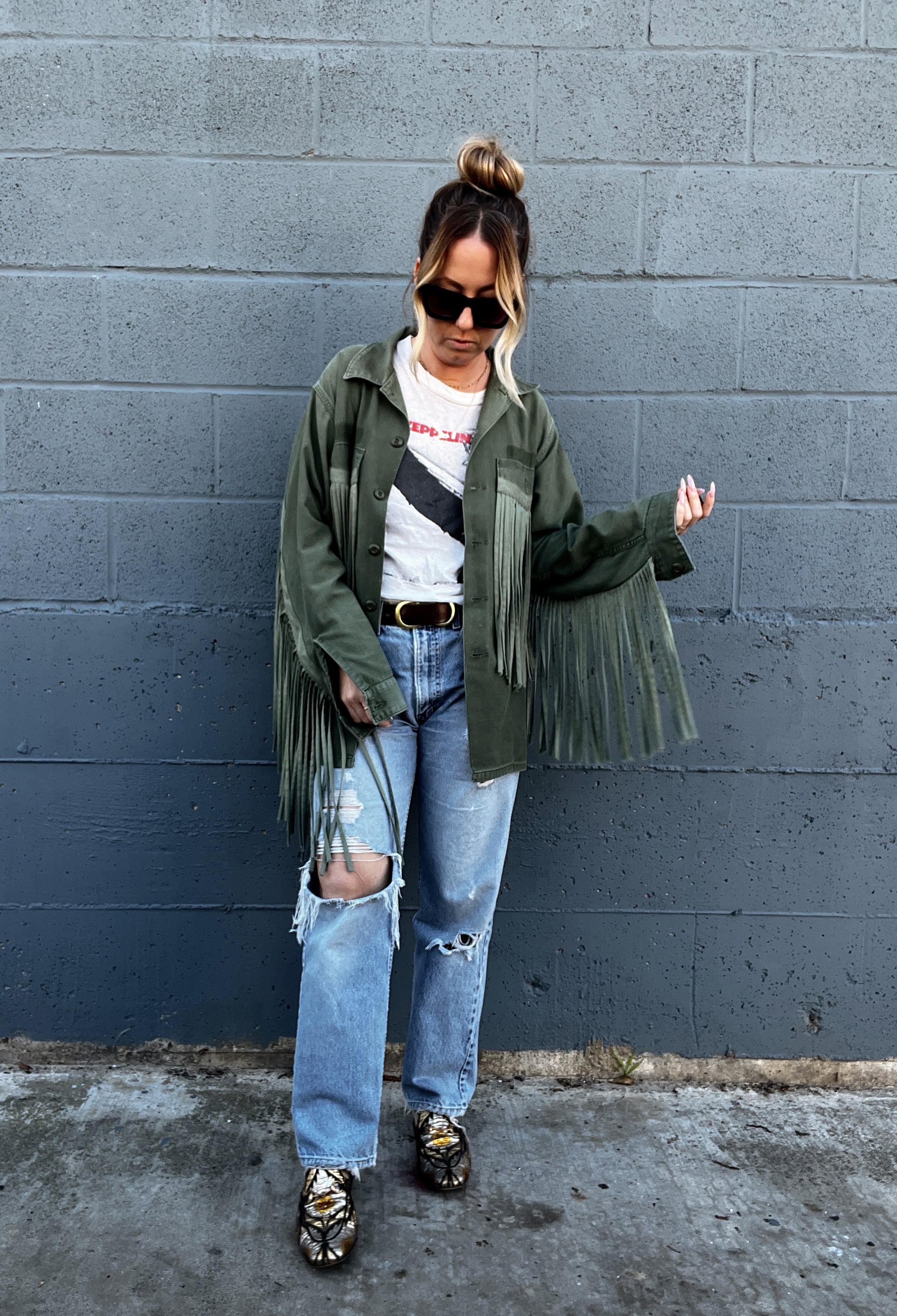 The Vintage Fringe Army Jacket