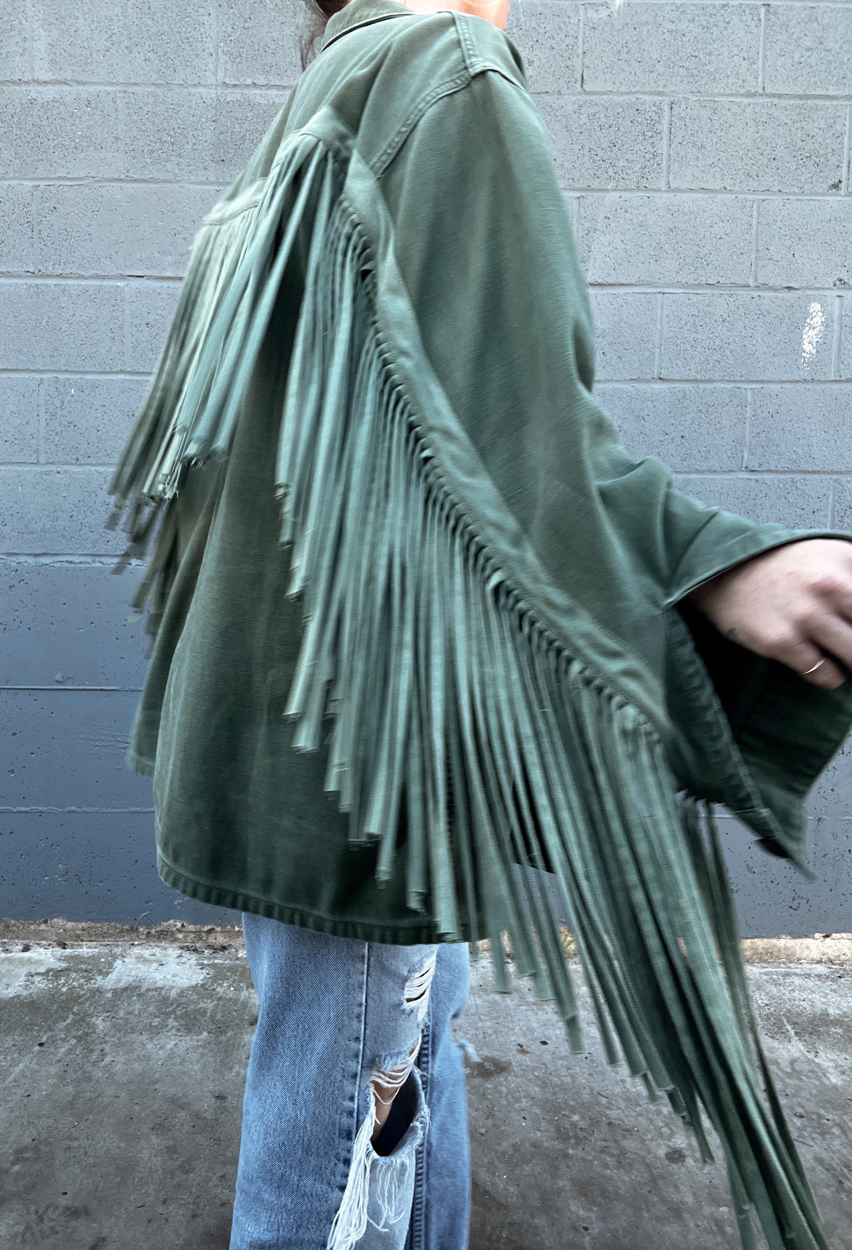 The Vintage Fringe Army Jacket