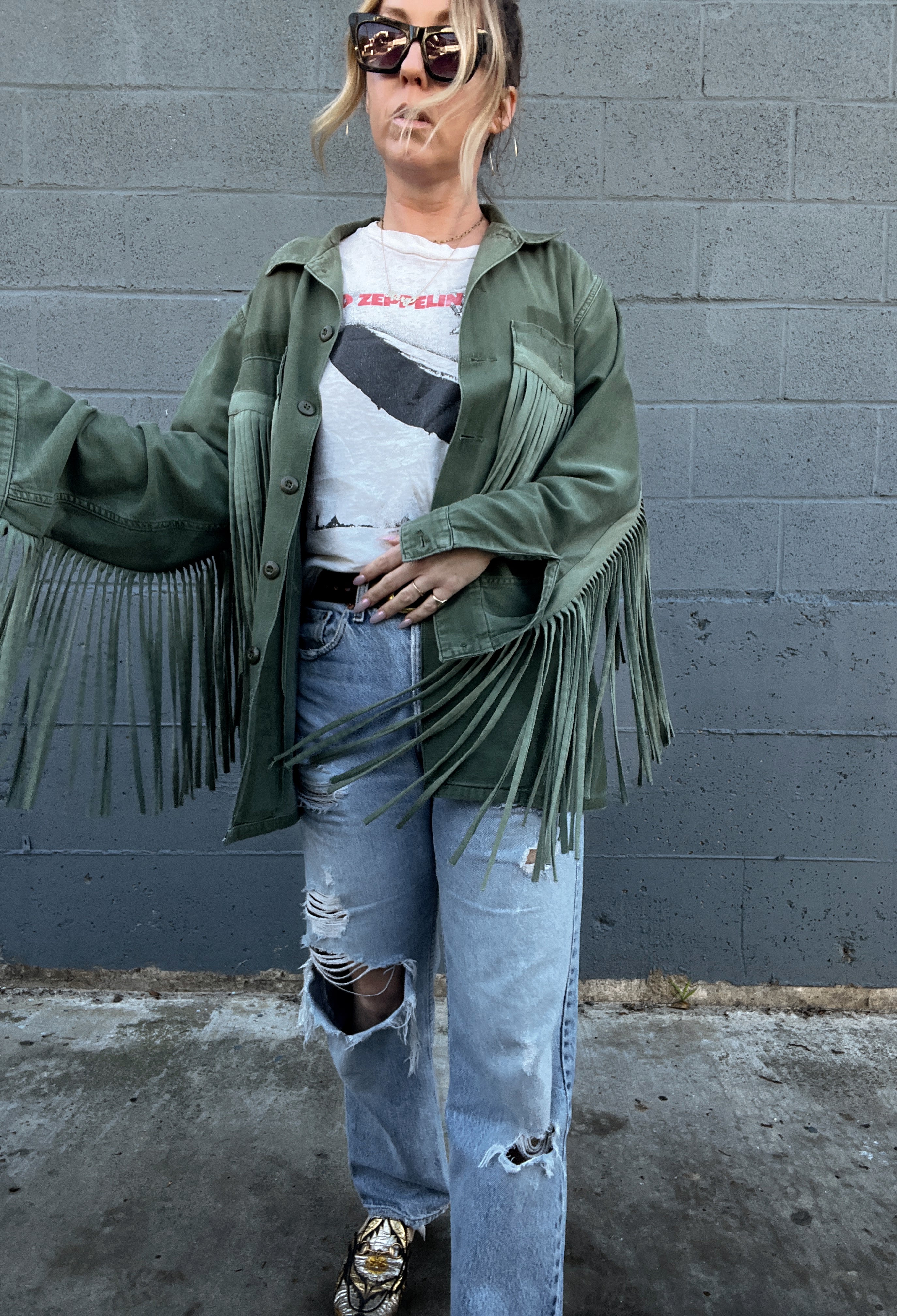 The Vintage Fringe Army Jacket